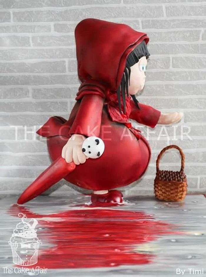 Red Riding Hood in the rain