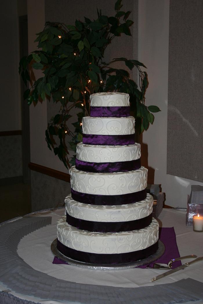 The biggest wedding cake I've ever done!
