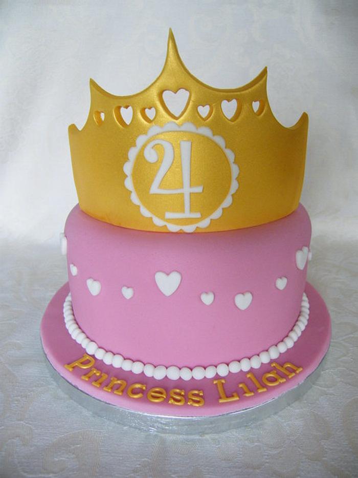 Princess themed cake 