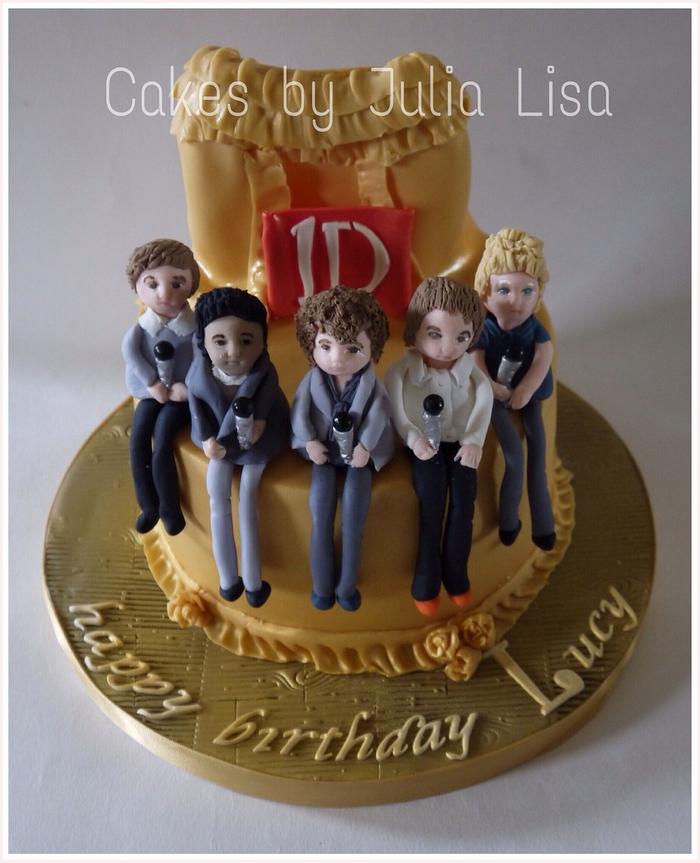 One Direction novelty cake