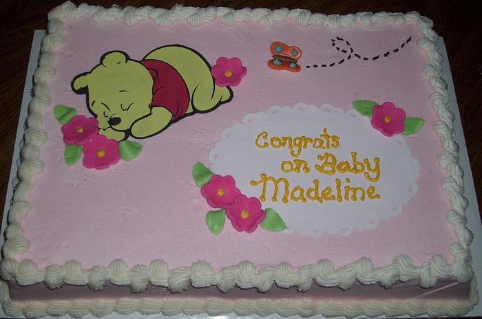 Winnie the Pooh Baby Shower cake
