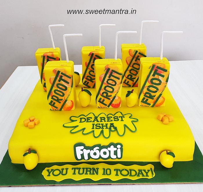 Mango Frooti theme cake