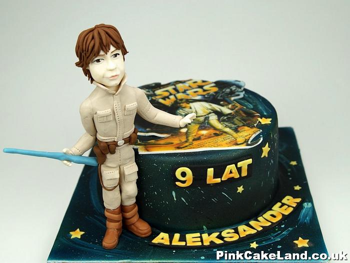 Star Wars Luke Skywalker Birthday Cake