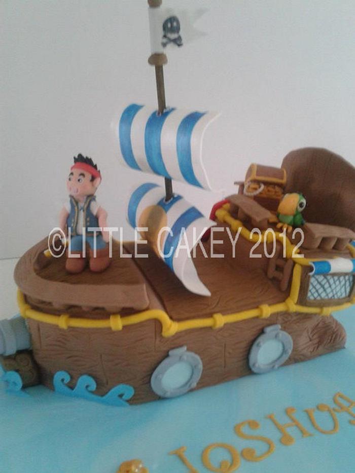 Jake & the Neverland Pirates cake. By Little Cakey