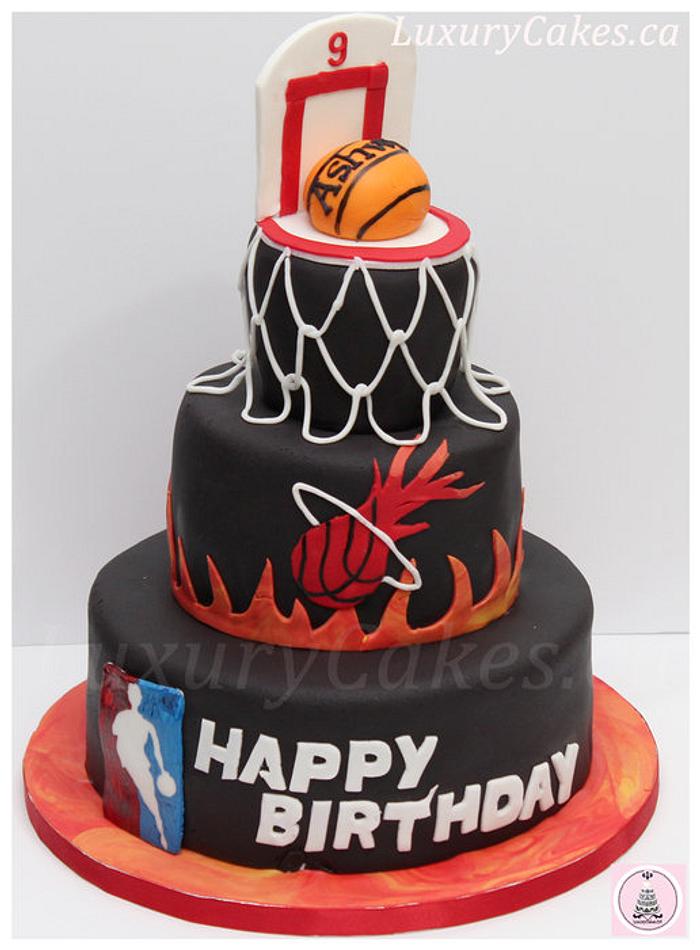 Basketball themed cake