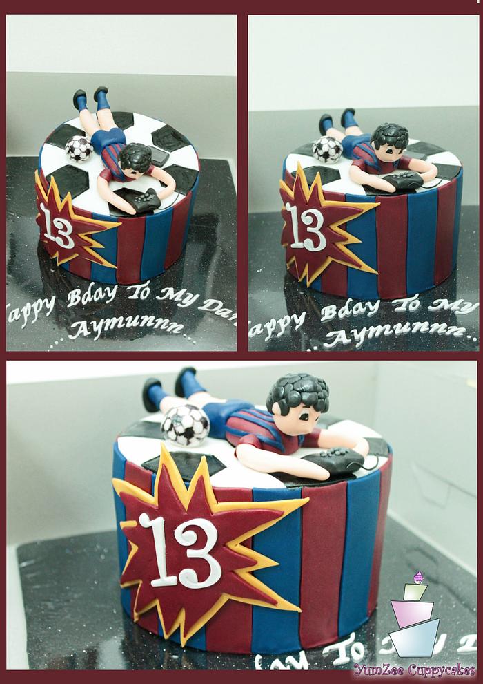 Barcelona fan Birthday cake!