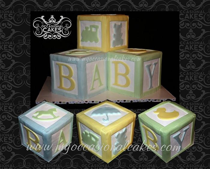 Baby Blocks Cake