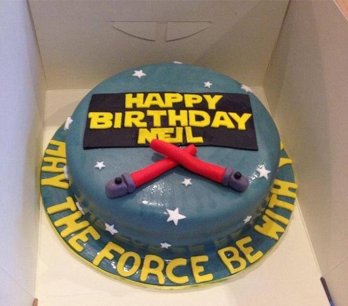 Star Wars themed cake