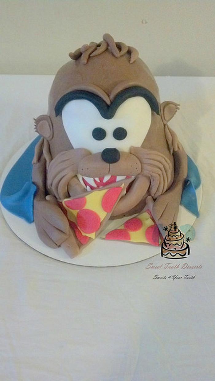 Tasmanian Devil Birthday Cake
