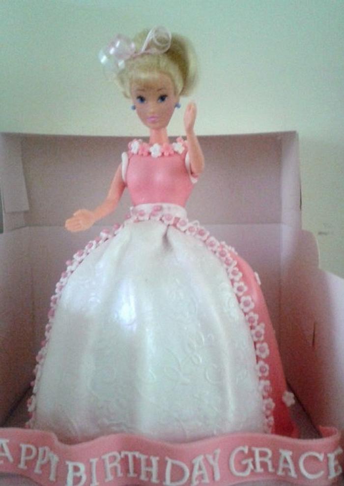 Pretty in Pink Doll Cake