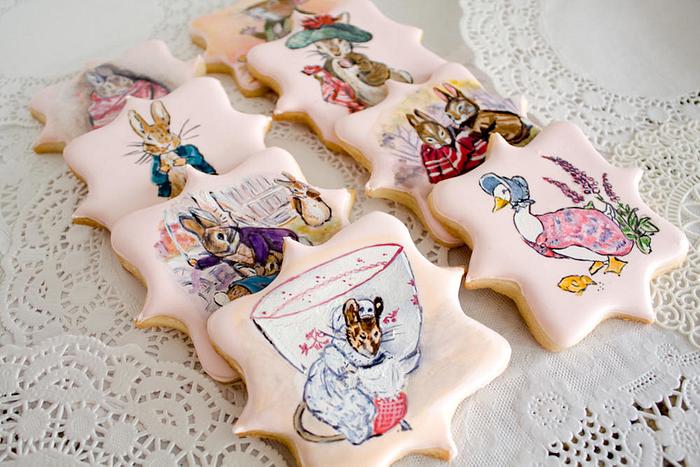 Beatrix Potter Hand Painted Cookies
