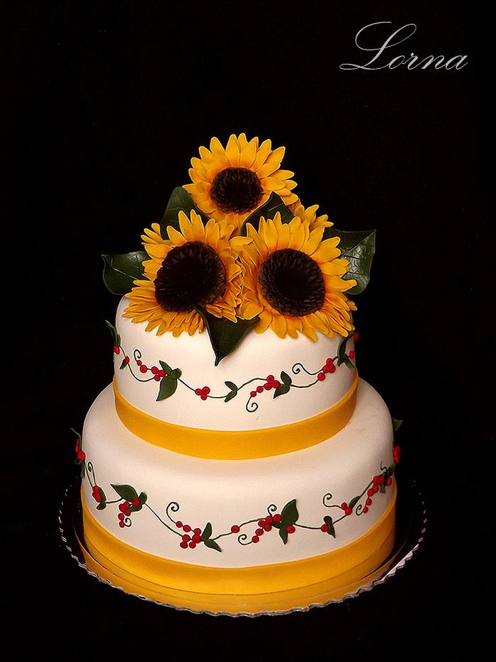 Sunflower cake..
