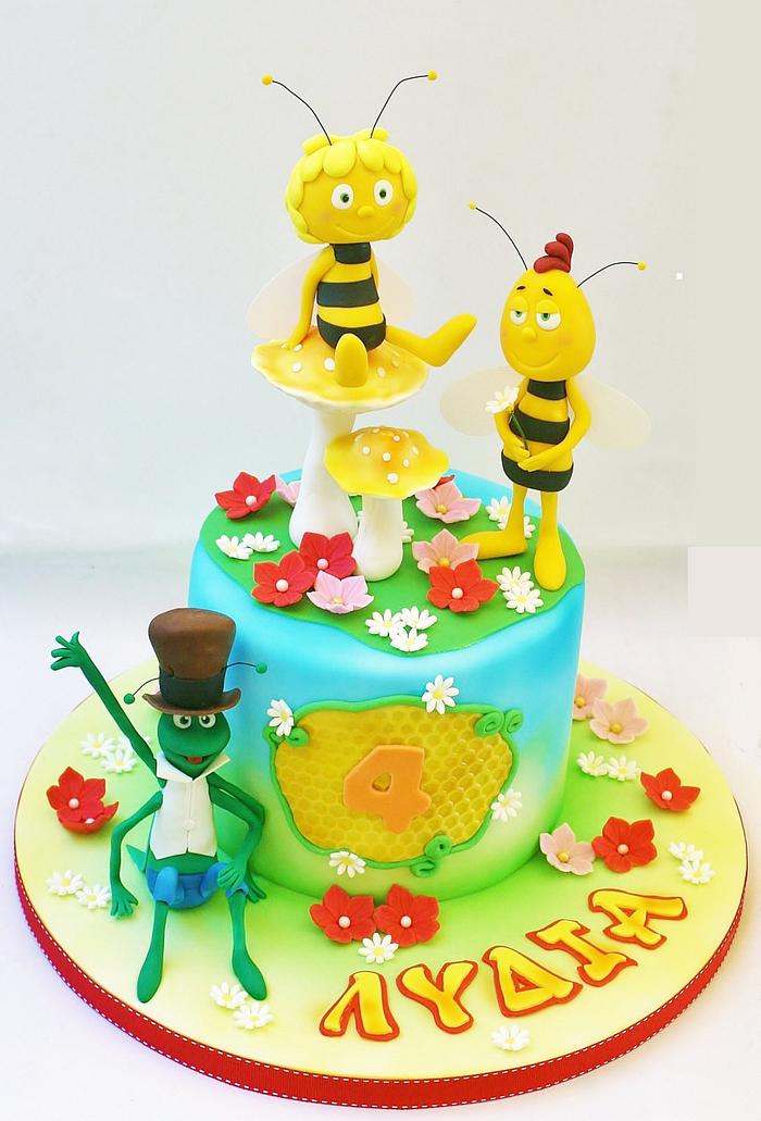 Maya the bee cake - Decorated Cake by - CakesDecor