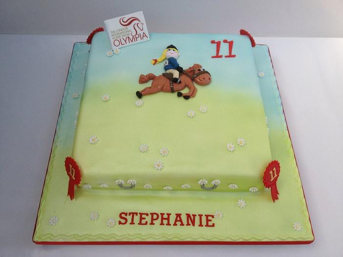 A Cake for a Horsey Girls Birthday.