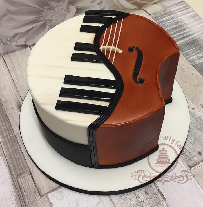 Piano & Cello cake 