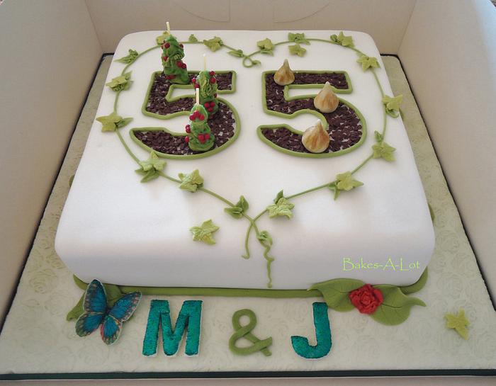 Emerald Anniversary cake