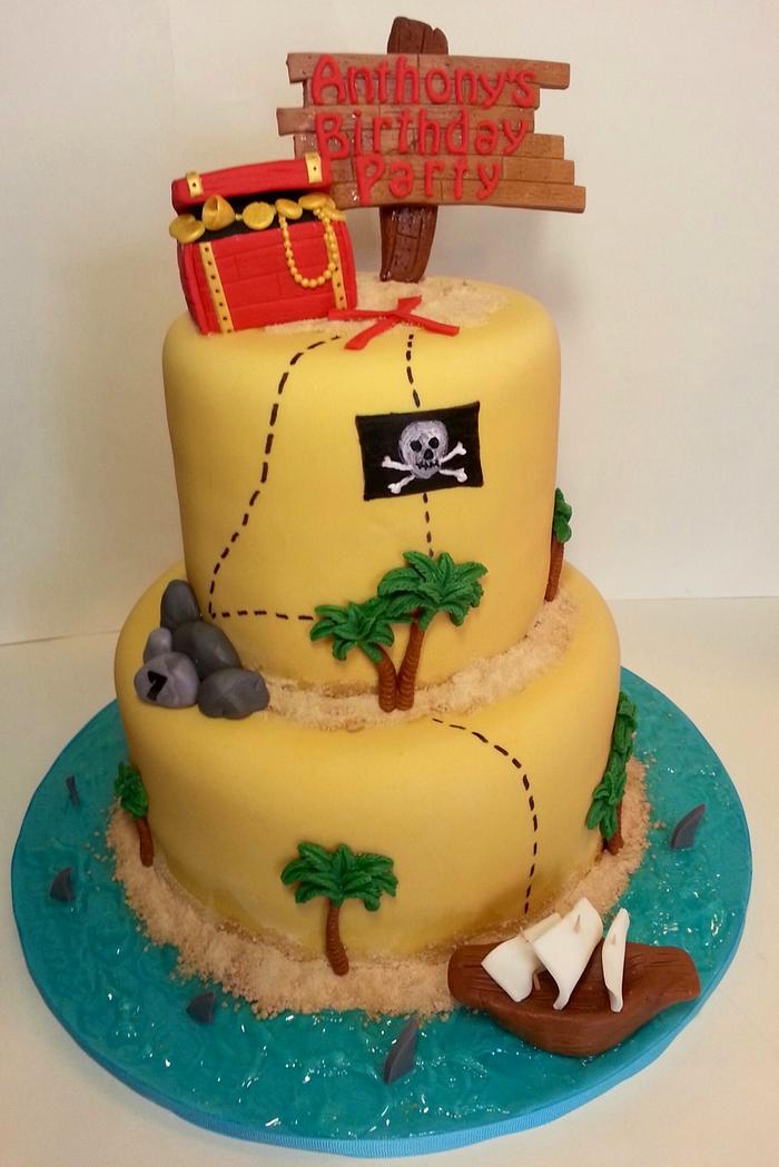 Treasure Island Theme Cake
