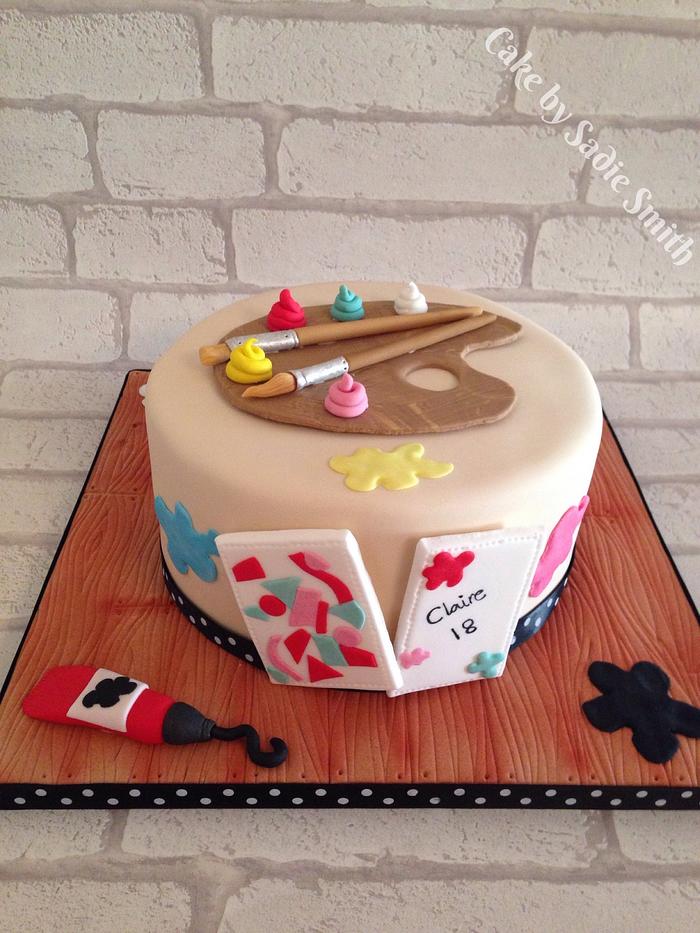 Colour Palette Cake | Painting Cake | Art Cake – Liliyum Patisserie & Cafe