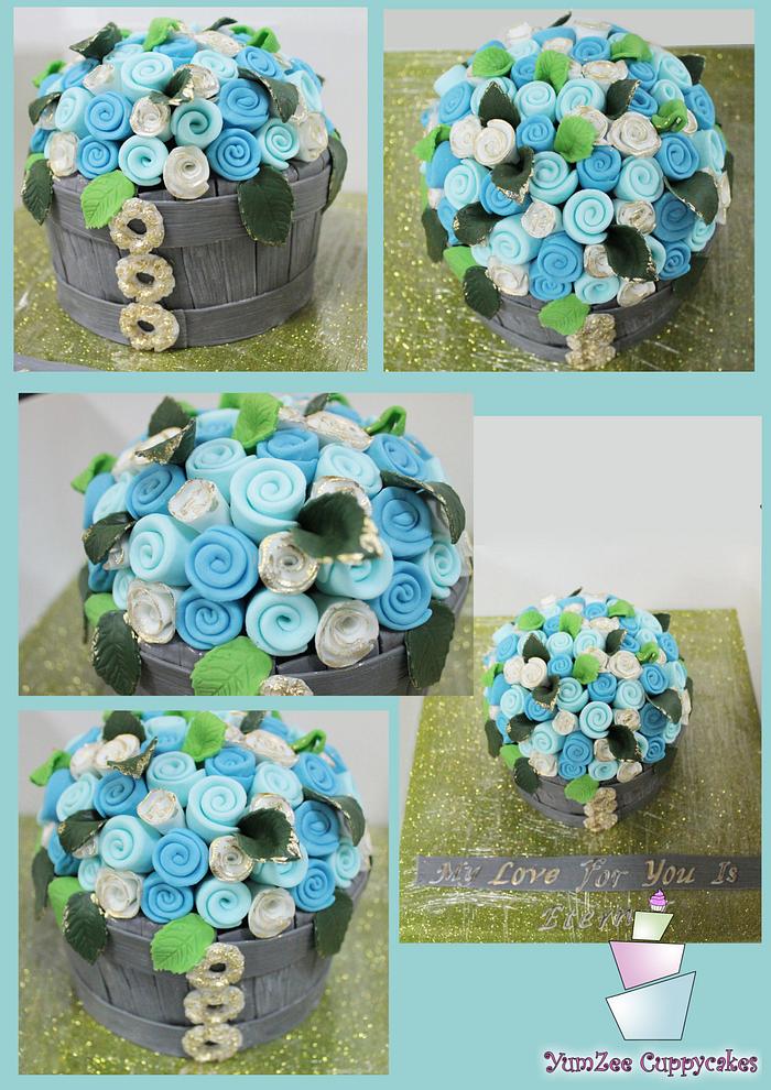 Flower pot cake 2