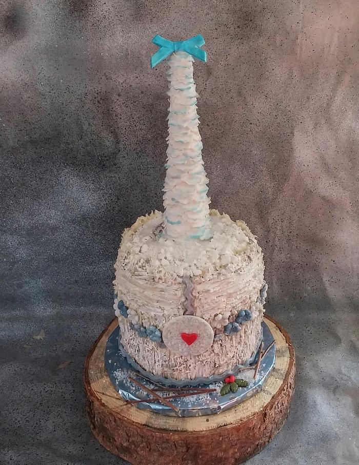Winter Wonderland Christmas & Birthday Cake
