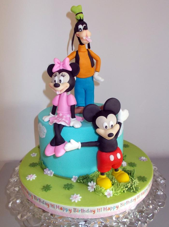 Minnie, Mickey and Goofy