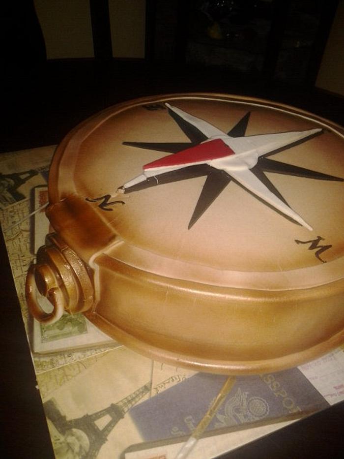 Vegvisir. The Magic Navigation Viking Compass Cake Topper | Zazzle
