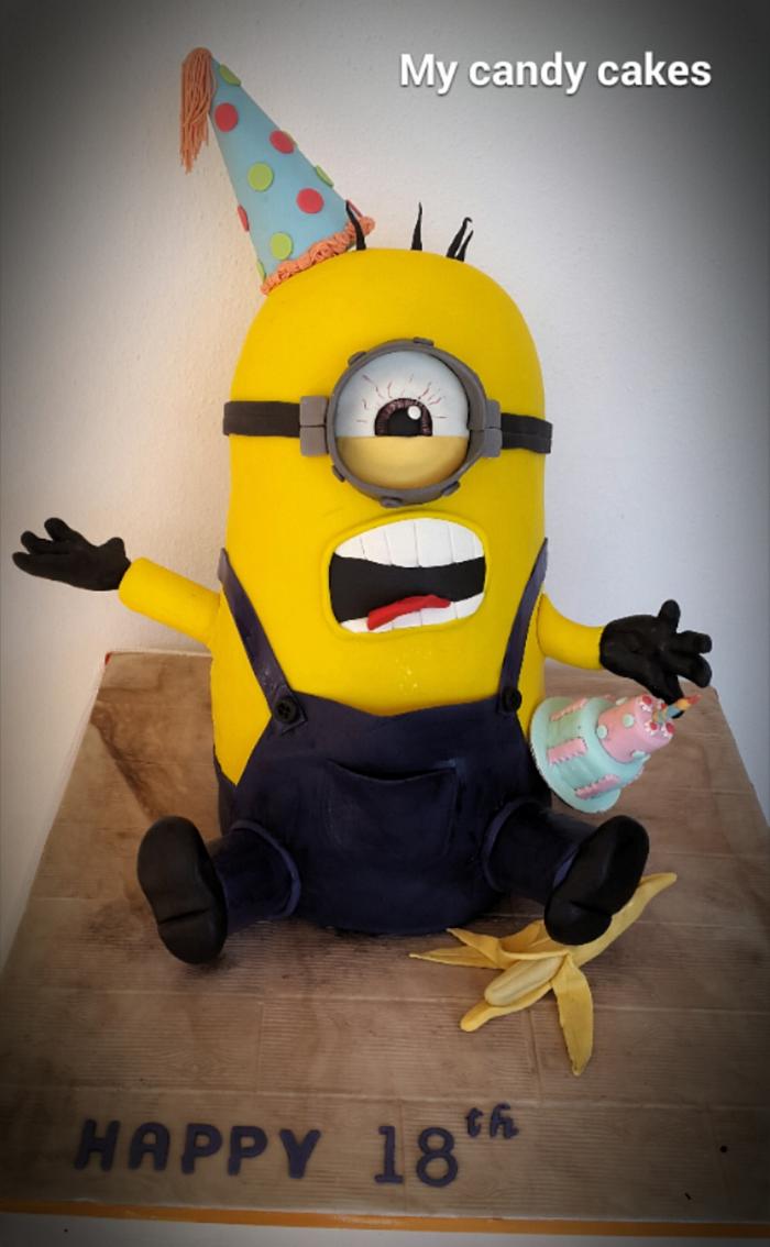 Minion 18th birthday cake 