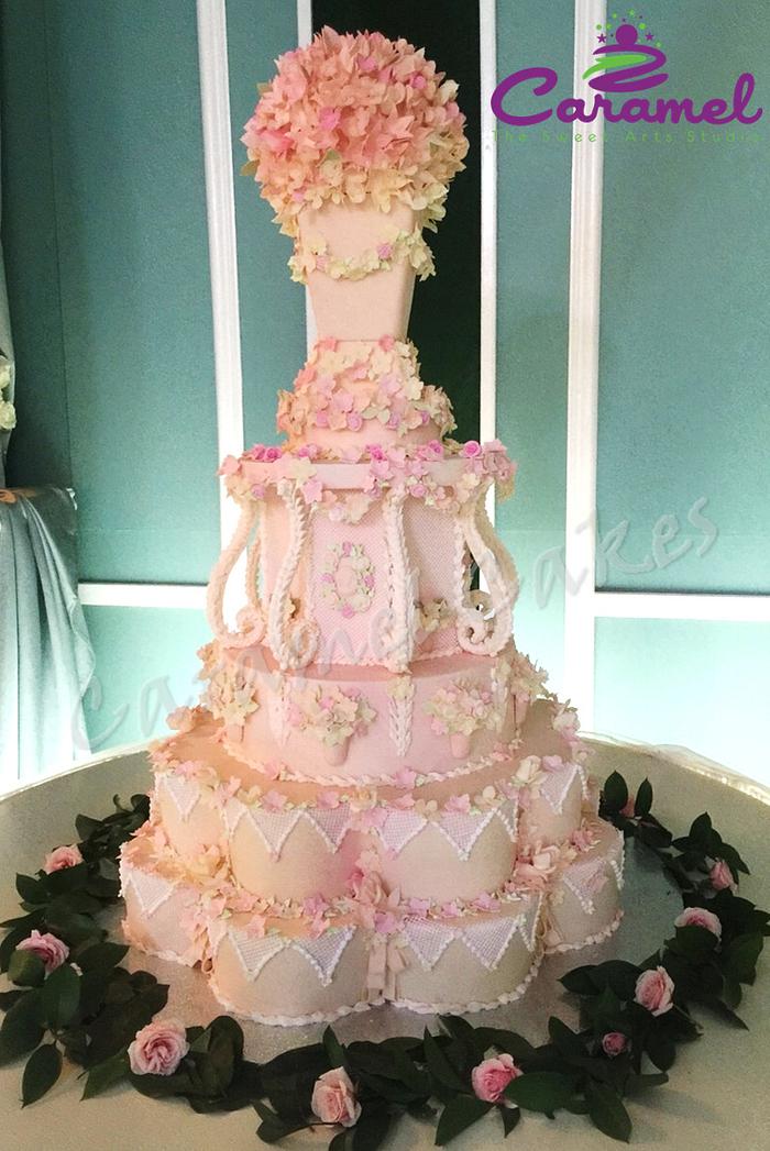 Wedding cake by Caramel Doha