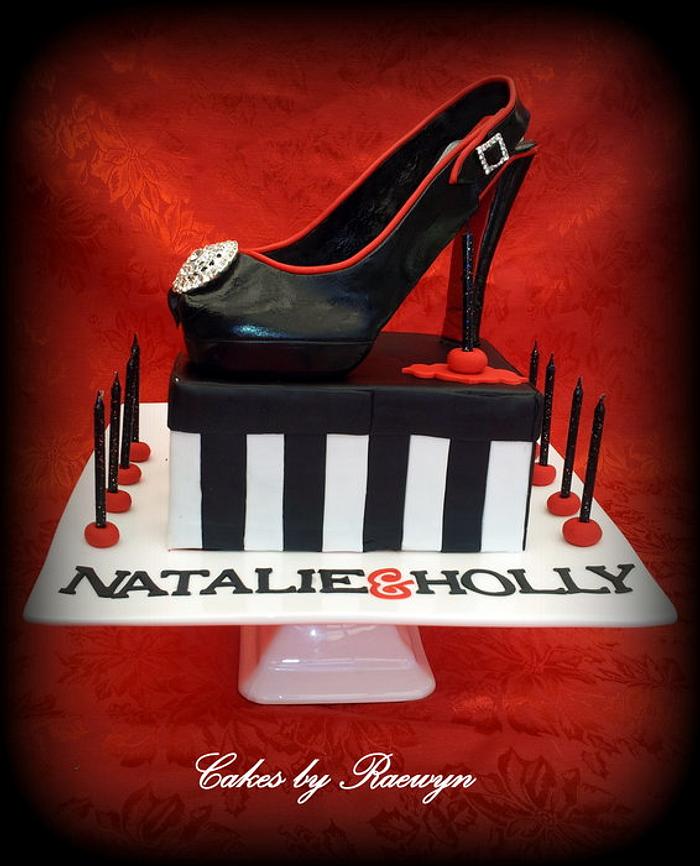 Natalie and Holly's Shoe Cake