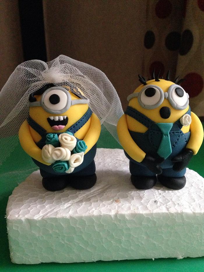 Minions bride and groom 