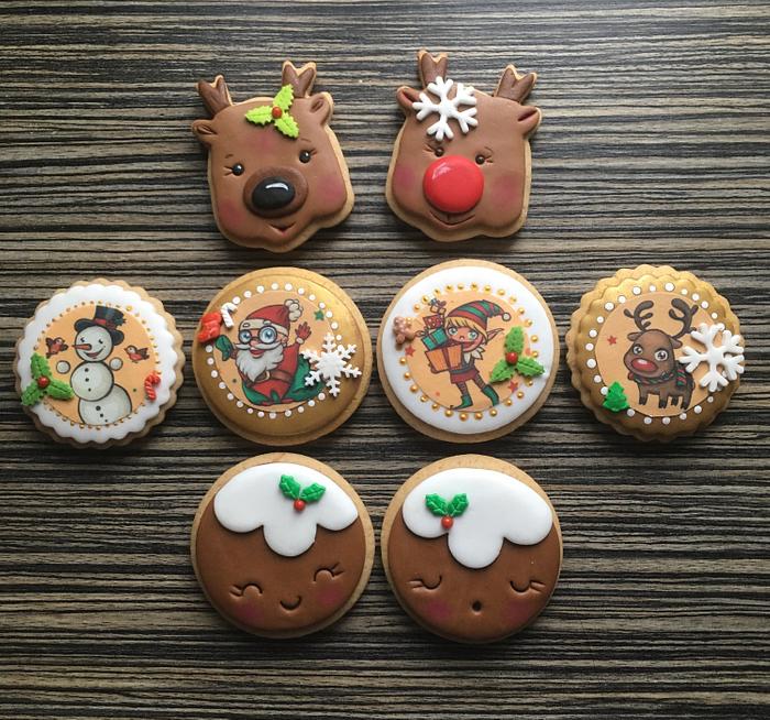 Christmas cookies - Decorated Cake by sansil (Silviya - CakesDecor