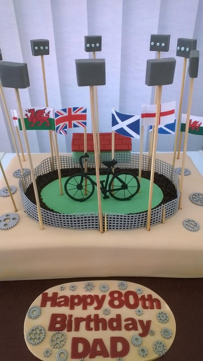 Cycle Speedway Birthday Cake