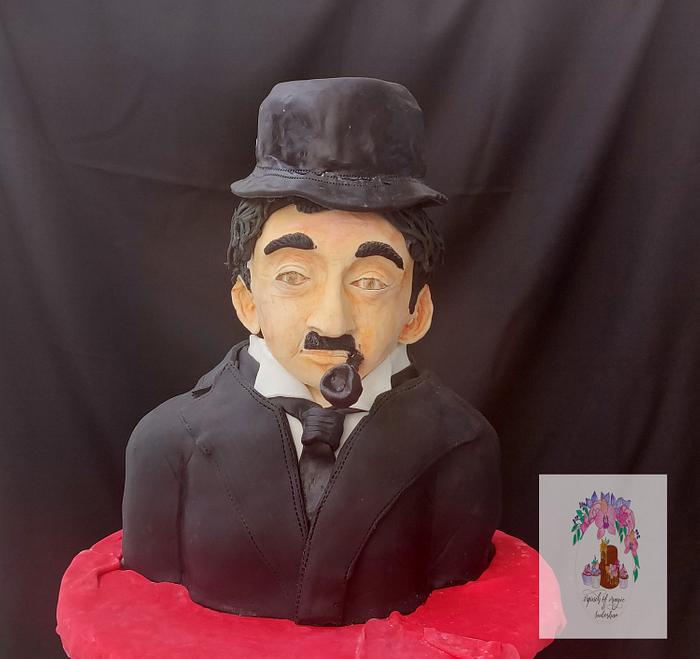 Charlie Chaplin - Bust cake