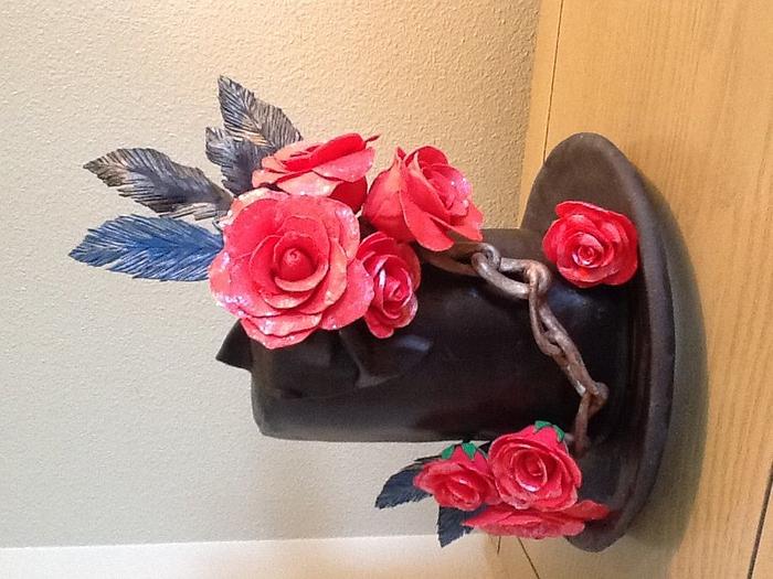 Wild roses cake