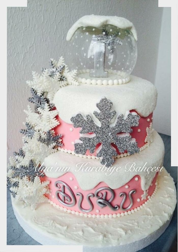 Snowflakes cake ❄️❄️