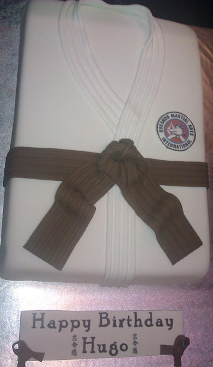 Martial arts Gi cake for Jukido Jujitsu