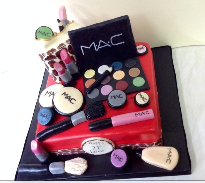 Mac makeup cake - Decorated Cake by Jenny coastcakes - CakesDecor