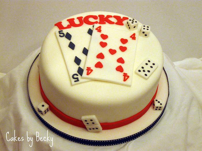 Lucky #54 Birthday Cake