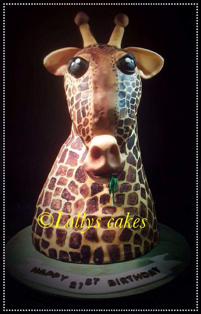 3d giraffe cake