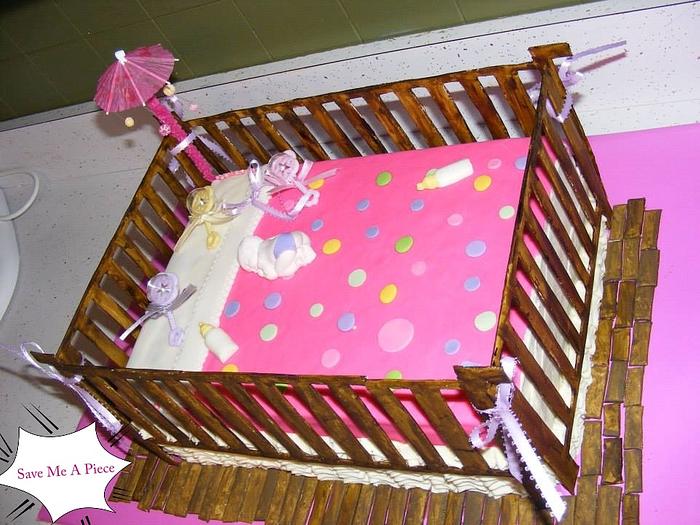 BABY SHOWER Crib cake