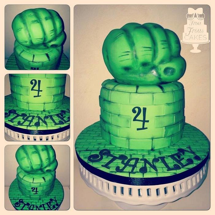 Hulk Inspired Birthday Cake 