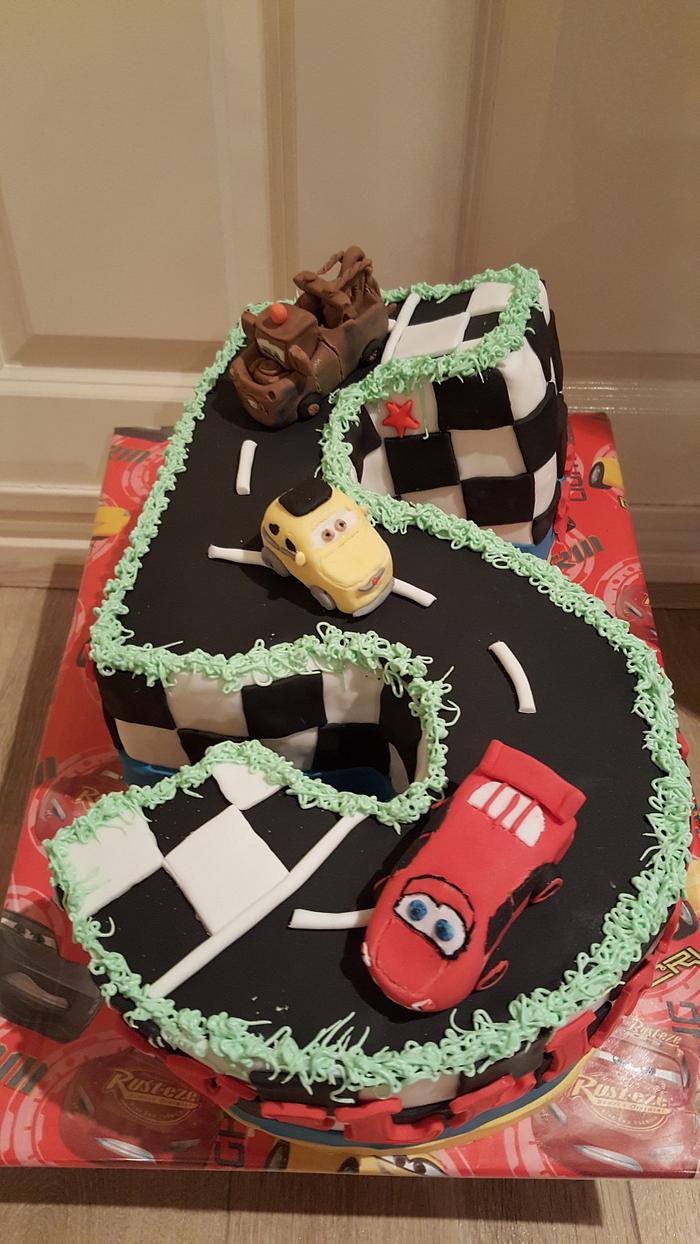 Cars numbercake