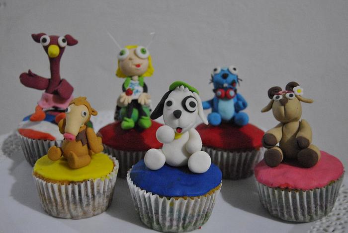 Doki & Friends cupcakes