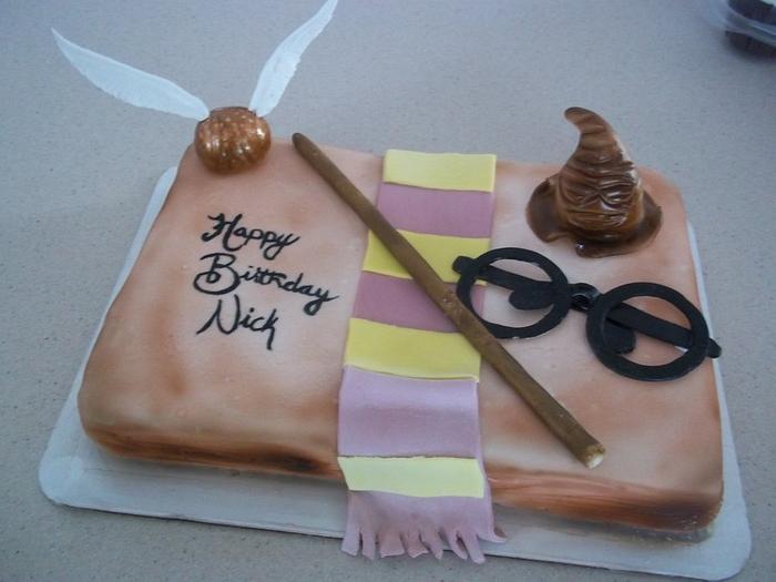 Harry Potter Book Cake 