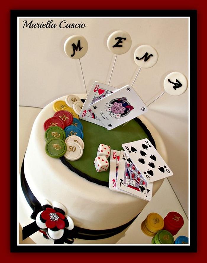Poker cake