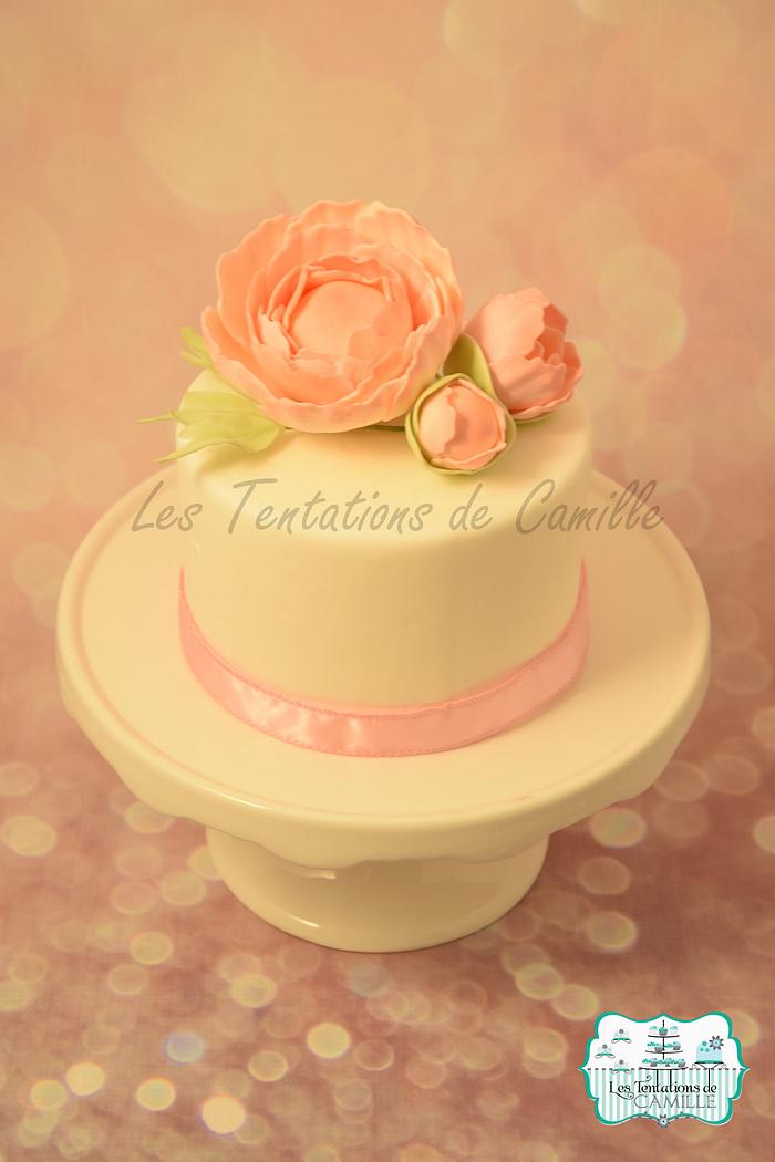 Peony cake