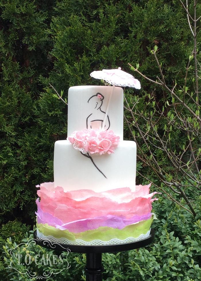 Spring Birthday cake for girl 