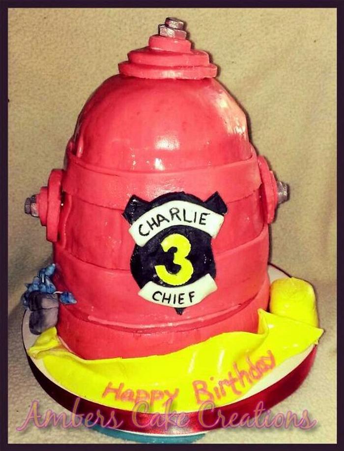 fire hydrant cake
