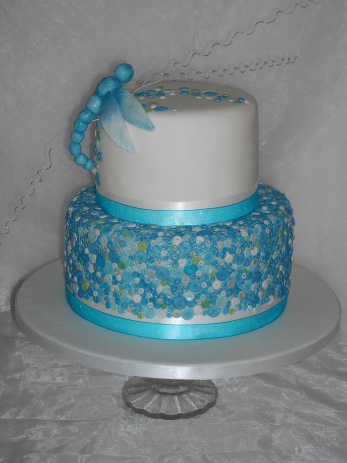 Dragonfly cake