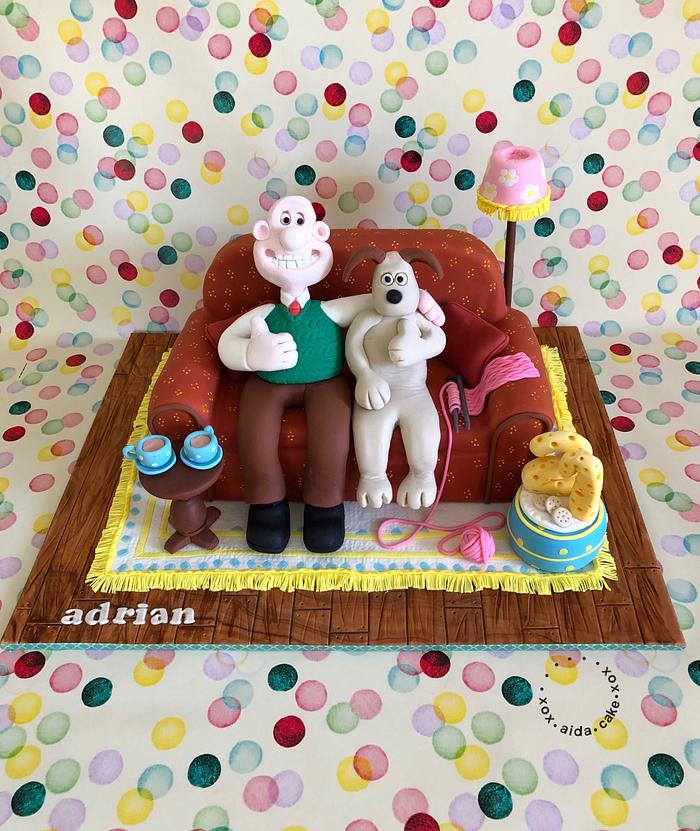Wallace and Gromit Cake